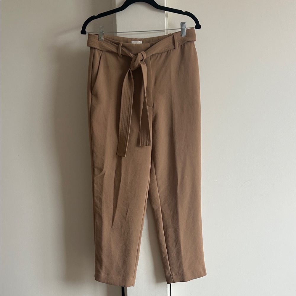 Wilfred Camel High-Waisted Pants